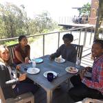 Dr. Ron Page II (City College of San Francisco) sharing wisdom and offering career advice over lunch.